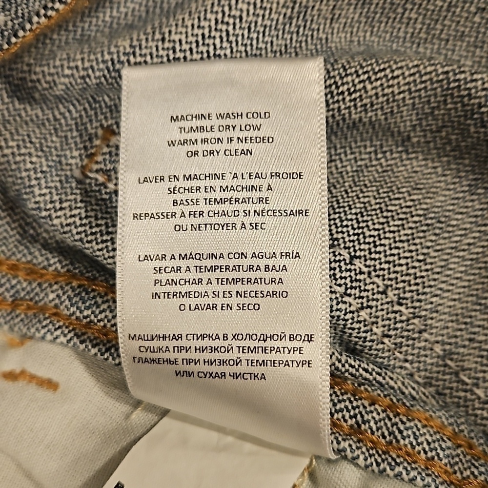 💕RE/DONE💕 70s Cigarette Jeans ~ River Blue 30 NWT - Picture 16 of 16